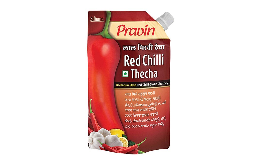 Suhana Pravin Red Chilli Thecha    Pack  100 grams